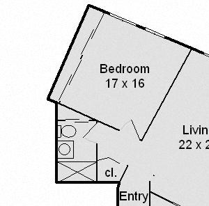 1 Bedroom B 1 Bedroom B
